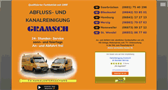 Desktop Screenshot of kanalreinigung-gramsch.de