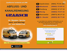 Tablet Screenshot of kanalreinigung-gramsch.de